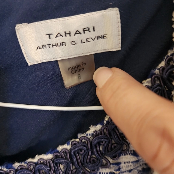 Tahari Bouclé Topper Jacket & Sheath Dress - Picture 3 of 15